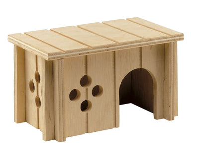 Sin 4642 Wooden House For Rodents 14.5x9.5x8.5cm