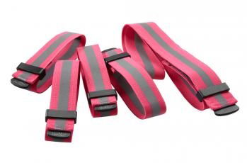 Hurtta Lifeguard Reflector Set Pink XLge 5pack