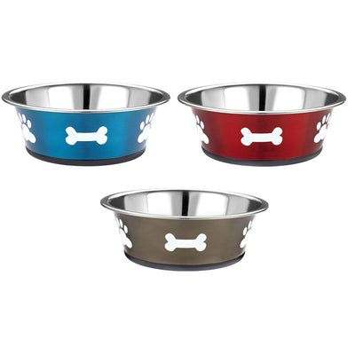 Classic Posh Paws S/Steel Dish 2500ml (250mm Dia)