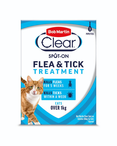 Bob Martin Cat Flea Clear Spot On 3 Tube