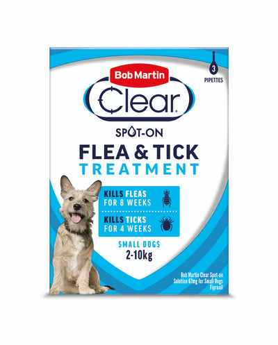 Bob Martin Flea Clear Sml Dog Spot On 3 Tube