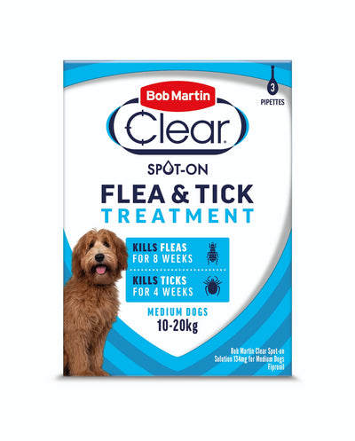 Bob Martin Flea Clear Med Dog Spot On 3 Tube