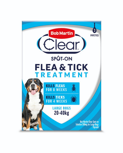 Bob Martin Flea Clear Lge Dog Spot On 3 Tube