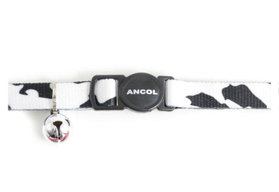 Safety Buckle Cat Collar Camoflage Black & White