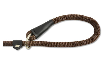 Heritage Deluxe Nylon Rope Slip Lead Brown 12mm X1.5m