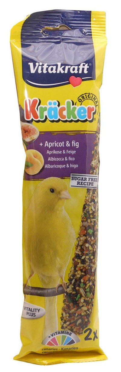 Vitakraft Budgie Kräcker Apricot Fig Stick 2 Pack