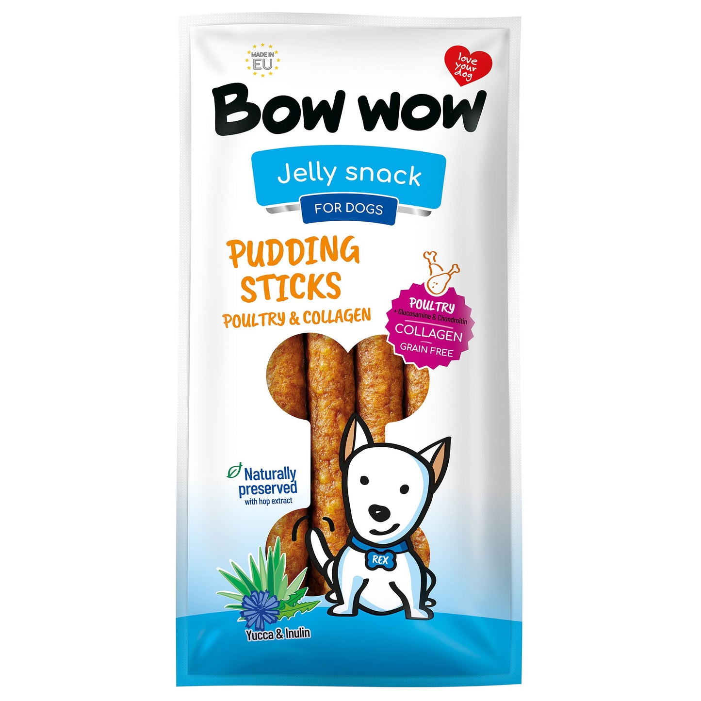 Bow Wow Pudding Stick Chicken 165g