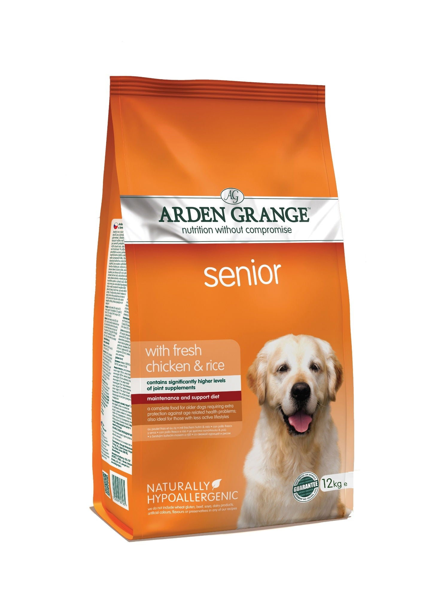 Arden Grange Snr With Fresh Chicken & Rice 12kg
