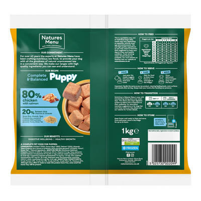 Natures Menu Puppy 80/20 Complete and Balanced Chicken & Salmon 1kg
