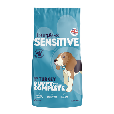 Burgess Sensitive Puppy Turkey & Rice 12.5kg
