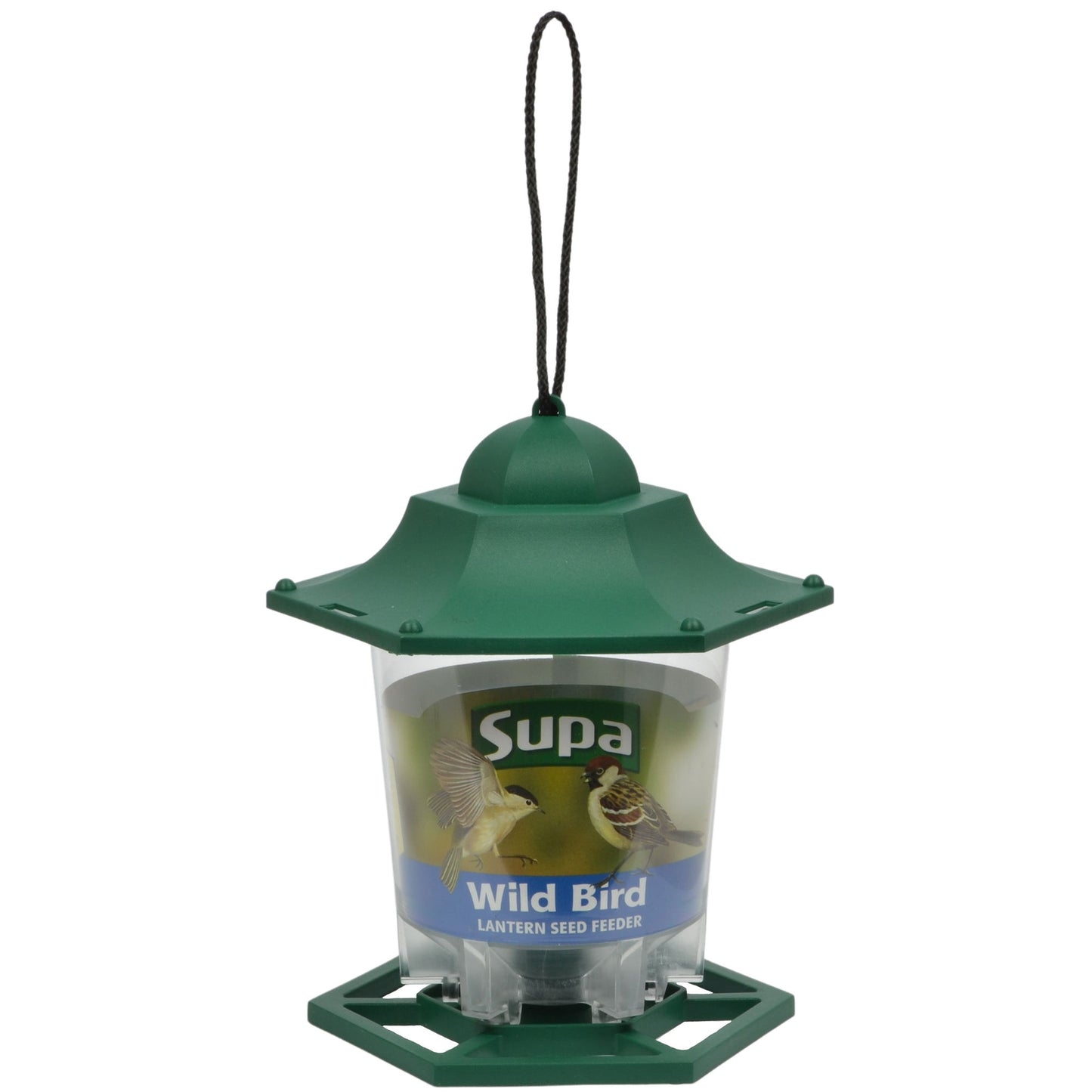 Supa Plastic Lantern Seed Feeder Green