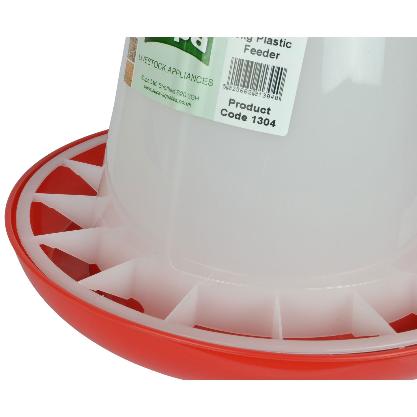Supa Poultry Feeder Red & White 3kg