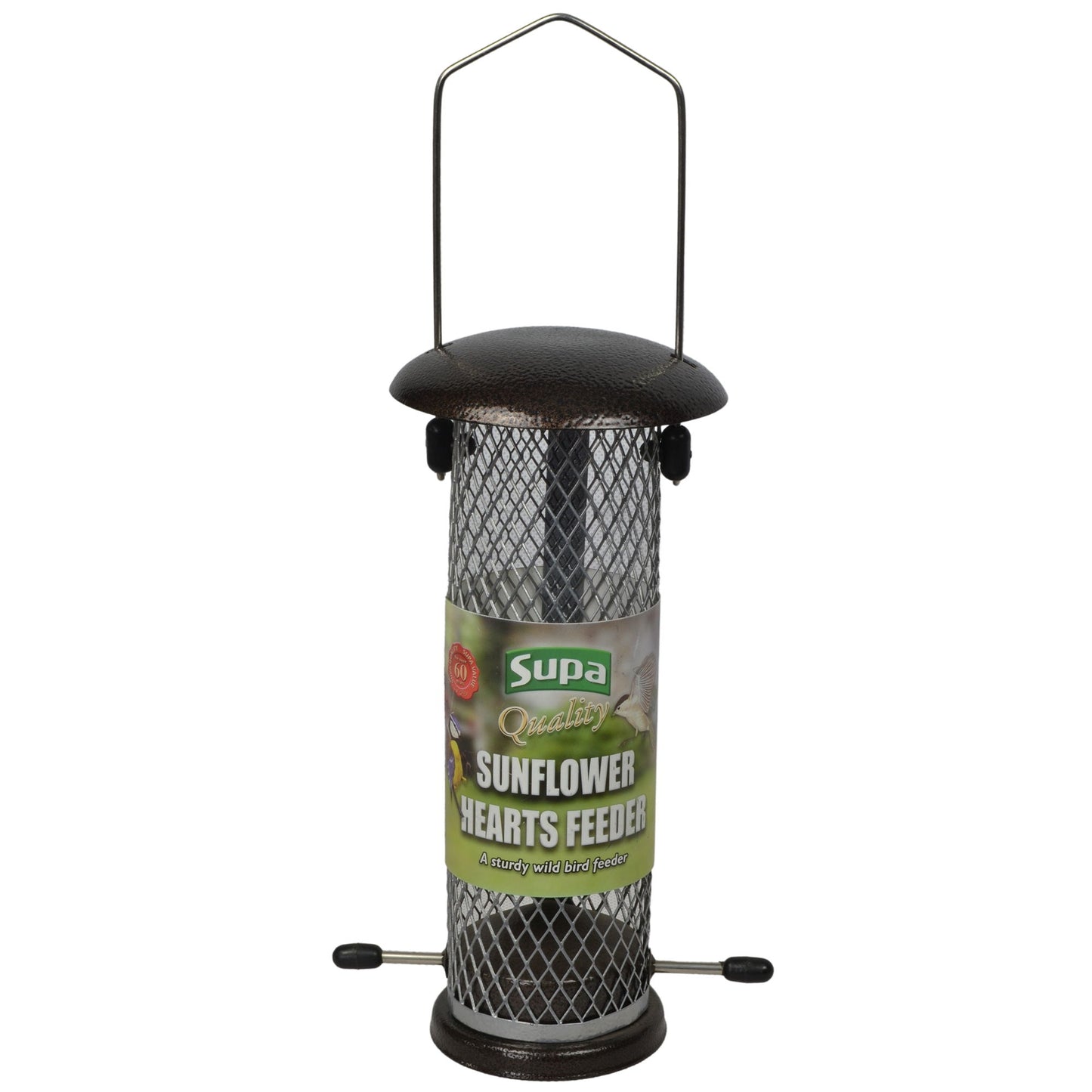 Supa Wild Bird Metal Sunflower Heart Feeder