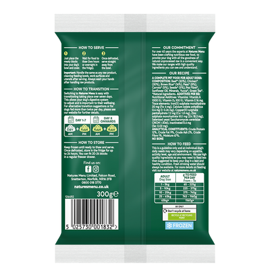 Natures Menu 60/40 Complete and Balanced Beef & Chicken 300g x12