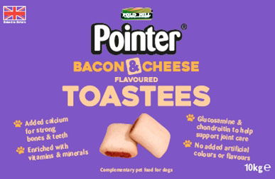 Pointer Bacon & Cheese Toastees 10kg