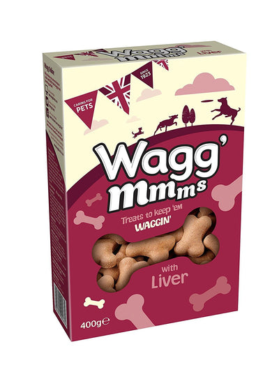 Wagg Mmms Dog Biscuits With Liver 400g