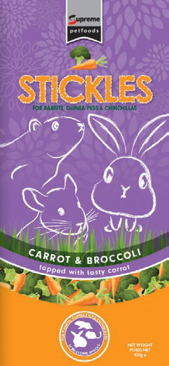 Supreme Stickles With Carrot & Broccoli 100g