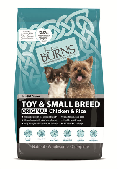 Burns Small & Toy Breed Original Chicken & Rice 6kg