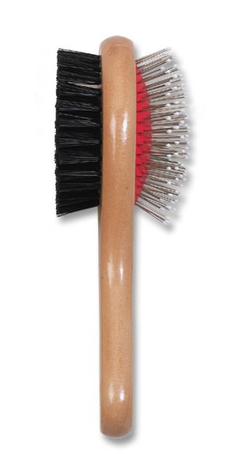 Heritage Wood Handle Double Sided Brush Sml