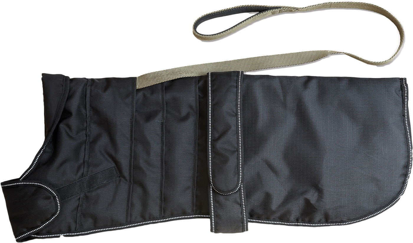 Harness Dog Coat Black 25cm (10")