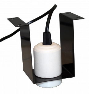 Komodo Ceramic Es Lamp Fixture & Mounting Bracket