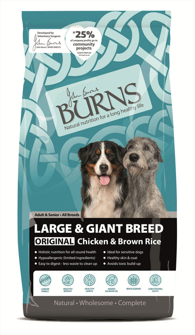 Burns Large & Giant Breed Original Chick & Brown Rice 12kg