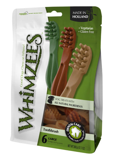 Whimzees Toothbrush Large 15 Cm 6pk