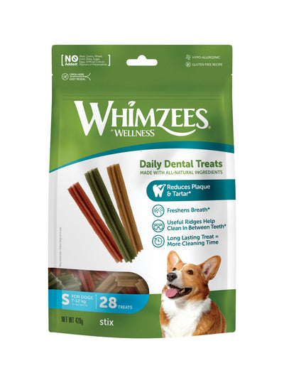 Whimzees Stix Small 12 Cm 24pk (+ 4 Foc)