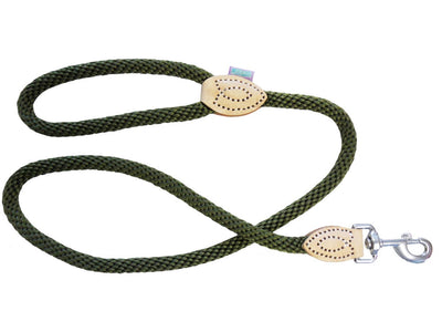 Dog&Co Supersoft Rope Trigger Lead Green 14mm X48"