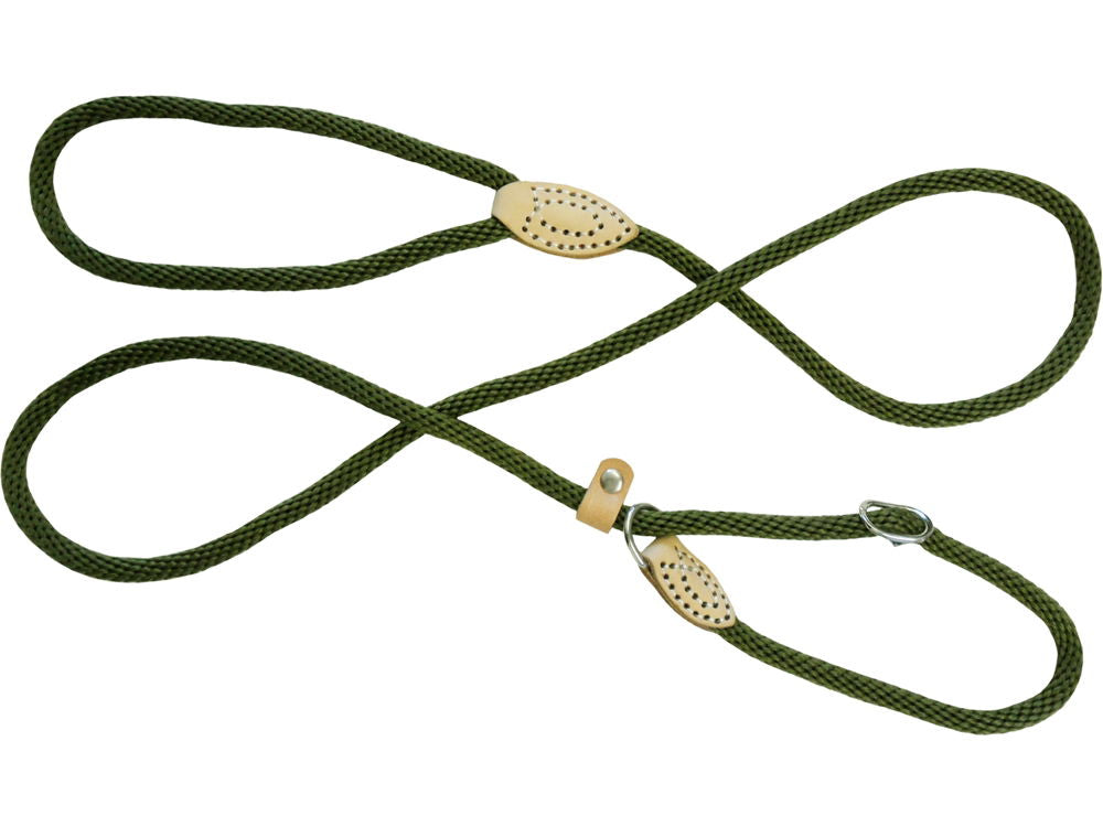 Dog&Co Supersoft Rope Slip Lead Green 8mm X60"