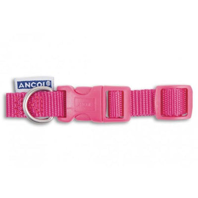 Viva Nylon Quick Fit Adj Collar Pink 19mm X30-50cm Sz2-5