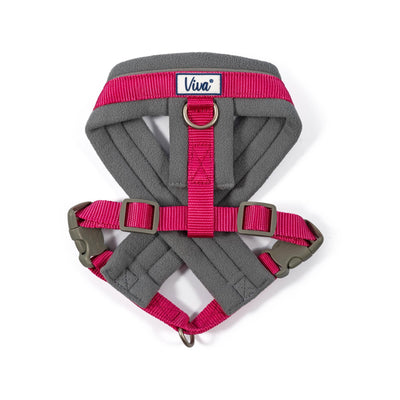 Viva Nylon Padded Harness Pink Medium 41-53cm