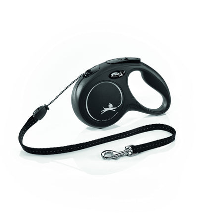 Flexi New Classic Cord M Black 5m 1-20kg