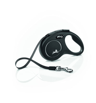 Flexi New Classic Tape S Black 5m 1-15kg