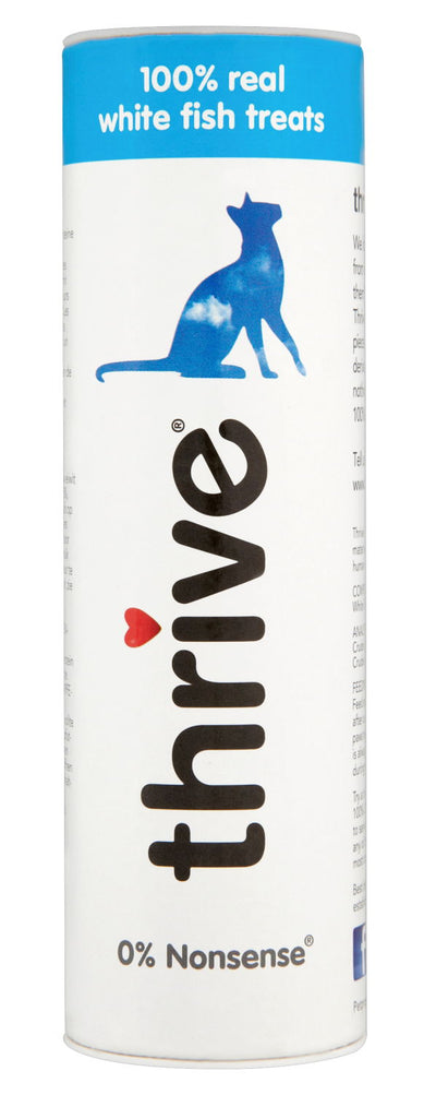 Thrive Cat Treats 100% White Fish 15g