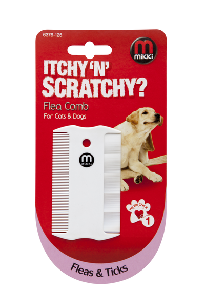 Mikki Easy Grooming All Plastic Flea Comb