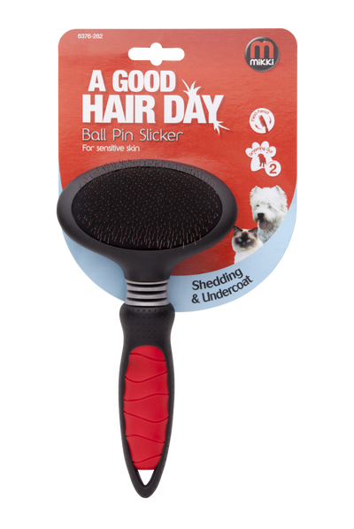 Mikki Easy Grooming Ball Pin Slicker Large