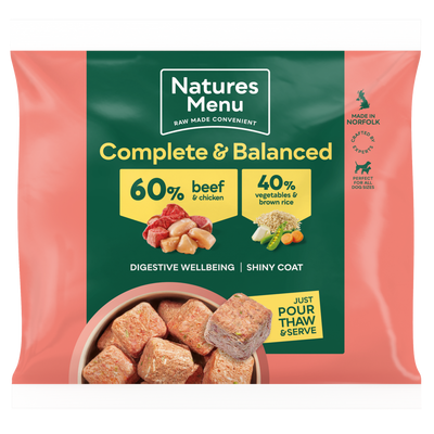 Natures Menu 60/40 Complete and Balanced Beef & Chicken 1kg