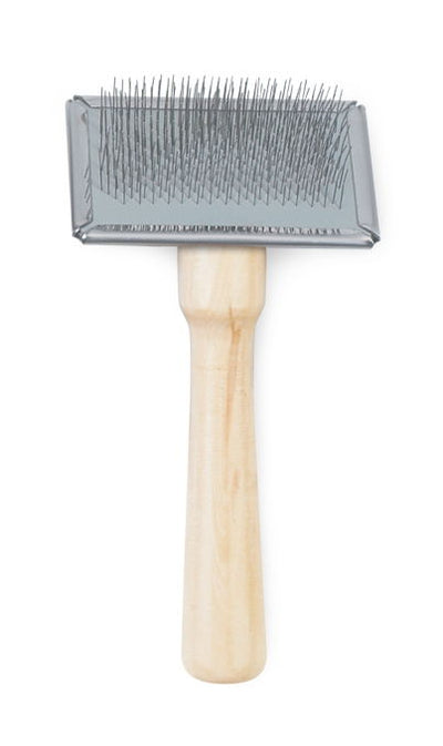 Heritage Wood Handle Soft Slicker Brush Sml