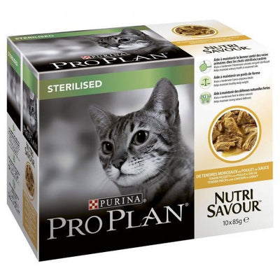 Pp Cat Nutrisavour Sterilised Chicken In Gravy 10x85g