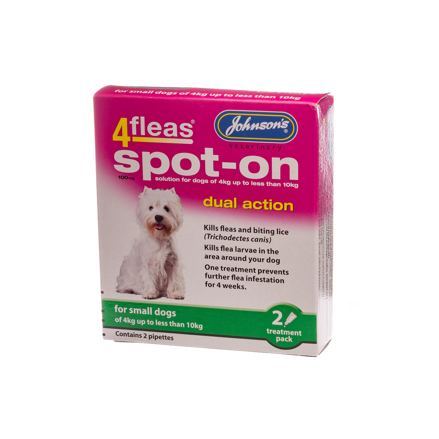 4fleas Spot-on Small Dog 2 Vial Pack