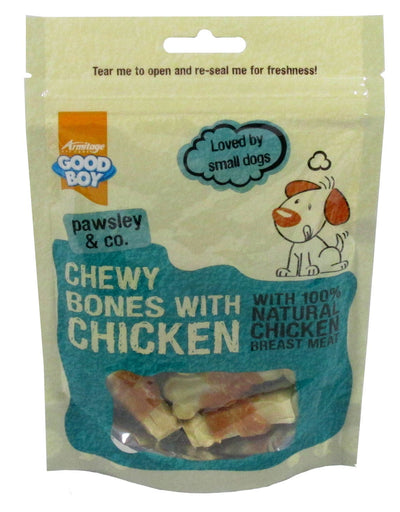 Good Boy Pawsley & Co Chewy Mini Bones With Chicken 80g