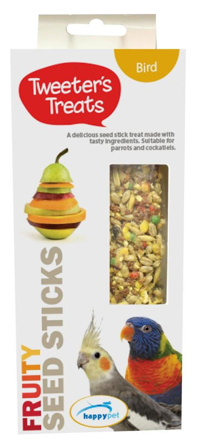 Tweeters Treats Seed Sticks For Parrots Fruity