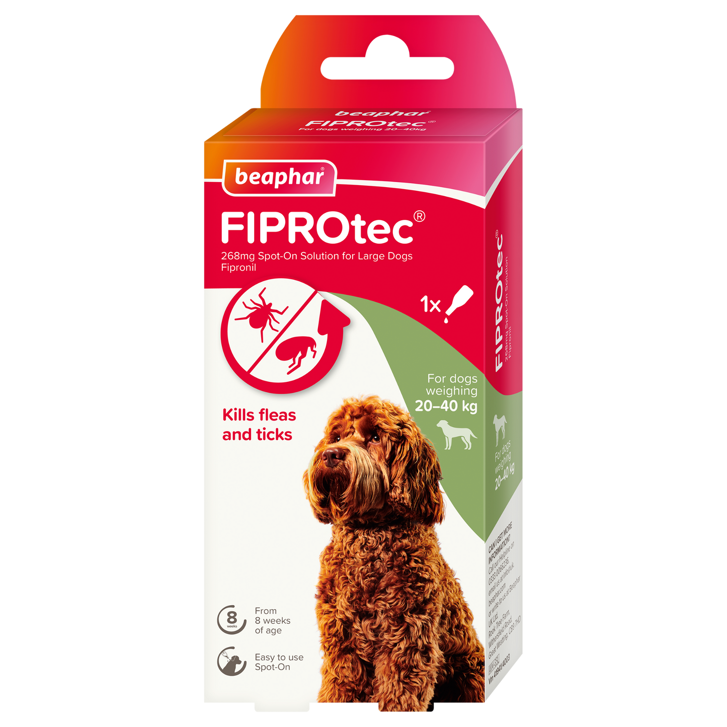 Fiprotec Spot On Large Dog 1 Treatment
