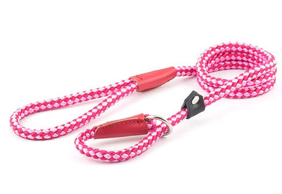 Viva Nylon Rope Slip Lead Pink 10mm x1.2m
