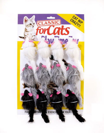 Classic Catnip Furry Mouse 90mm