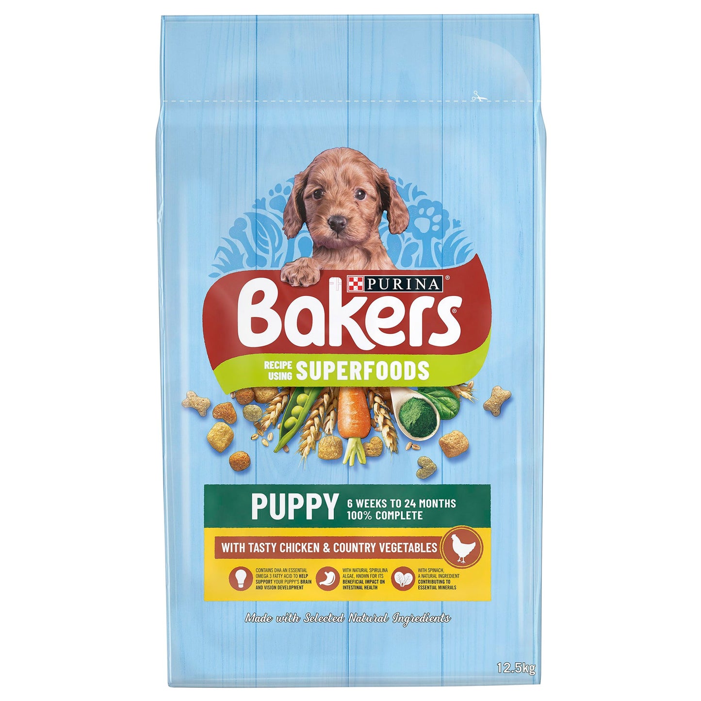 Bakers Complete Puppy Junior Chicken & Veg 12.5kg