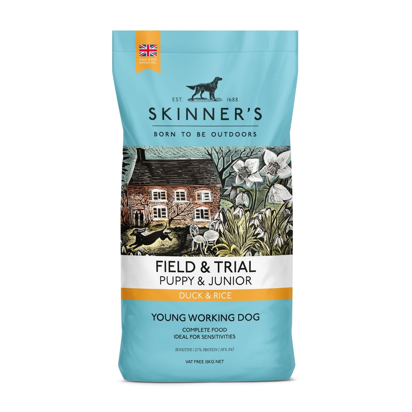 Skinners Field & Trial Puppy Duck And Rice 15kg