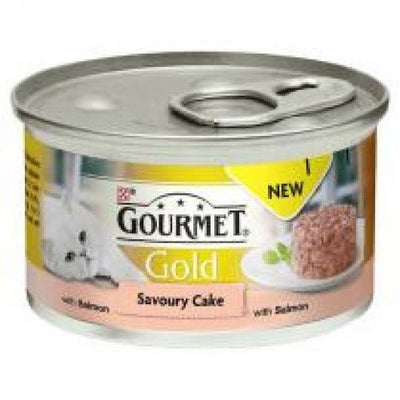 Gourmet Gold Savoury Cake Salmon In Gravy 85g