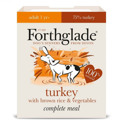 Forthglade Adult Comp Turkey Brown Rice & Veg 395g